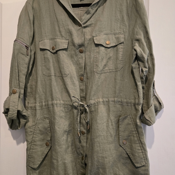 Style & Co. Light Olive Utility Jacket with Drawstring - Picture 1 of 9